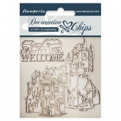 Stamperia Decorative Chips - Welcome