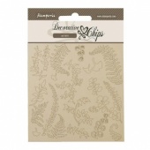 Stamperia Decorative Chips - Woodland - Branches with Leaves - SCB192