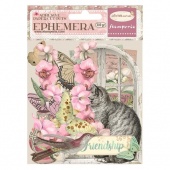 Stamperia Ephemera - Orchids And Cats - DFLCT41