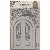 Stamperia A4 Greyboard - Casa Granada - Welcome Door - KLSPDA449