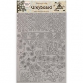 Stamperia A4 Greyboard - Klimt - Tree Pattern - KLSPDA446