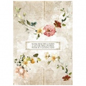 Stamperia A4 Rice Paper - Garden of Promises - Garlands - DFSA4690