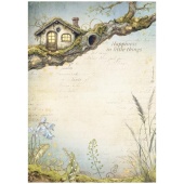 Stamperia A4 Rice Paper - Hidden Grove - Treehouse - SA41016