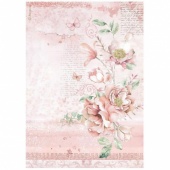 Stamperia A4 Rice Paper - Roseland - Flowers - DFSA4783