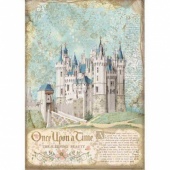Stamperia A4 Rice Paper - Sleeping Beauty Castle - DFSA4569