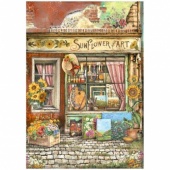 Stamperia A4 Rice Paper - Sunflower Art - Shop - DFSA4771