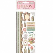 Stamperia Rub On's - Rose Parfum - Borders and Parfumes - DFLRB14