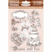 Stamperia HD Rubber  Stamp Set - Sleeping Beauty Dreams Come True - WTKCC202