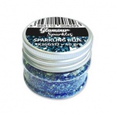 Stamperia Glamour Sparkles - Sparkling Blue