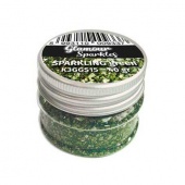 Stamperia Glamour Sparkles - Sparkling Green