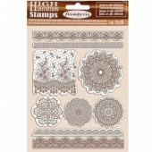 Stamperia Cling Mounted Stamp Set - Passion - Lace