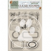 Stamperia Acrylic Stamp Set - Secret Diary - Labels - WTK192