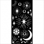 Stamperia Stencil - Christmas Stars and Moon - KSTDL86