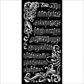 Stamperia Stencil -  Create Happiness - Music - KSTDL67