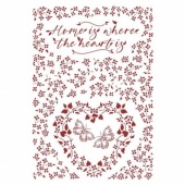 Stamperia Stencil - Provence - Home is Where the Heart Is - KSG490