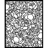 Stamperia Stencil - Romance Forever - Rose Pattern - KSTD152
