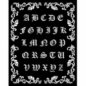 Stamperia Stencil - Sleeping Beauty Alphabet - KSTD075