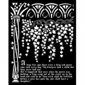 Stamperia Stencil - Sleeping Beauty Ivy and History - KSTD077