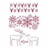 Stamperia Stencil - Winter Tales - Love - KSG478