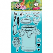 Studio Light Art by Marlene Clear Stamp Set - Back to Nature Collection - Little Jar - ABM-BTN-STAMP148