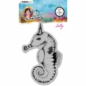 Studio Light Art by Marlene Cling Stamp - So-Fish-Ticated Collection #16 - Sally Sea Horse