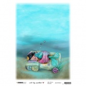 Studio Light Art by Marlene A4 Rice Paper - So-Fish-Ticated Collection - Deep Sleep #14
