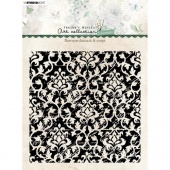 Studio Light Jenine's Mindful Art Essentials Collection Background Stamp - Baroque Damask - JMA-ES-STAMP141