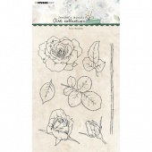 Studio Light Jenine's Mindful Art Essentials Collection Stamp Set - Rose Elements - JMA-ES-STAMP138