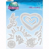 Studio Light Just Lou - Mindful Moodling Collection Cutting Dies - Follow your Heart - JL-MM-CD193