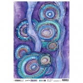Studio Light Just Lou - Mindful Moodling Collection Rice Paper - Purple Moodle - JL-MM-RICE17