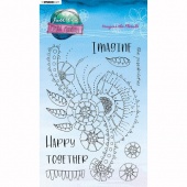 Studio Light Just Lou - Mindful Moodling Collection Clear Stamp Set - Imagine the Florals - JL-MM-STAMP189