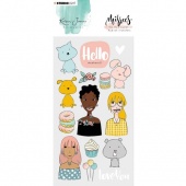 Studio Light Karin Joan - Missees Collection - Rub On Stickers - RUBKJ05