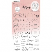 Studio Light Karin Joan - Missees Collection - Clear Stamp Set - Anna and Bella - STAMPKJ15