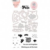 Studio Light Karin Joan - Missees Collection - Clear Stamp and Dies - Building Pets - Cat Missees - KJ-MDKJ-SCD03