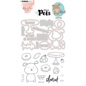 Studio Light Karin Joan - Missees Collection - Clear Stamp and Dies - Complete Pets - Dog Missees - KJ-MDKJ-SCD09