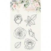 Studio Light Clear Stamp Set - Another Love Story - Rose Flower - SL-ALS-STAMP01
