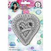 Studio Light Art by Marlene Cling Stamp Heart #23