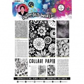 Studio Light Art by Marlene Black & White Collage Paper - Out of This World Collection - ABM-OOTW-PP15