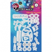 Studio Light Art by Marlene Cutting & Embossing Die - Out of This World Collection - Robot Mix & Match - ABM-OOTW-CD85