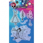 Studio Light Art by Marlene Clear Stamp Set - Out of This World Collection - Dreamgirls - ABM-OOTW-STAMP70