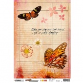 Studio Light  Just Lou Butterfly Collection A4 Rice Paper #22