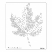That's Crafty! 6.5ins x 7.5ins Stencil - Maple Leaf - TC7003
