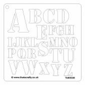 That's Crafty! 6ins x 6ins Stencil - Alphabet - TC60038