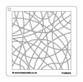 That's Crafty! 6ins x 6ins Stencil - Knotted Curves - TC66003