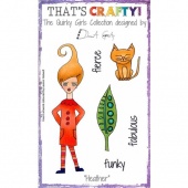 That's Crafty! Clear Stamp Set - The Quirky Girls Collection - Heather