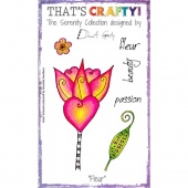 That's Crafty! Clear Stamp Set - The Serenity Collection - Fleur