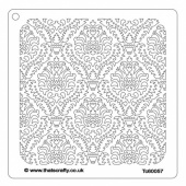 That's Crafty! 6ins x 6ins Stencil - Damask - TC60057