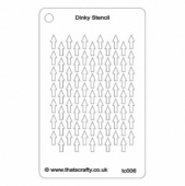 That's Crafty! Dinky Stencil - Arrows Background - TC006