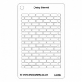 That's Crafty! Dinky Stencil - Brick Background - TC026