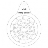 That's Crafty! Round Dinky Stencil - Brickwork - TC149